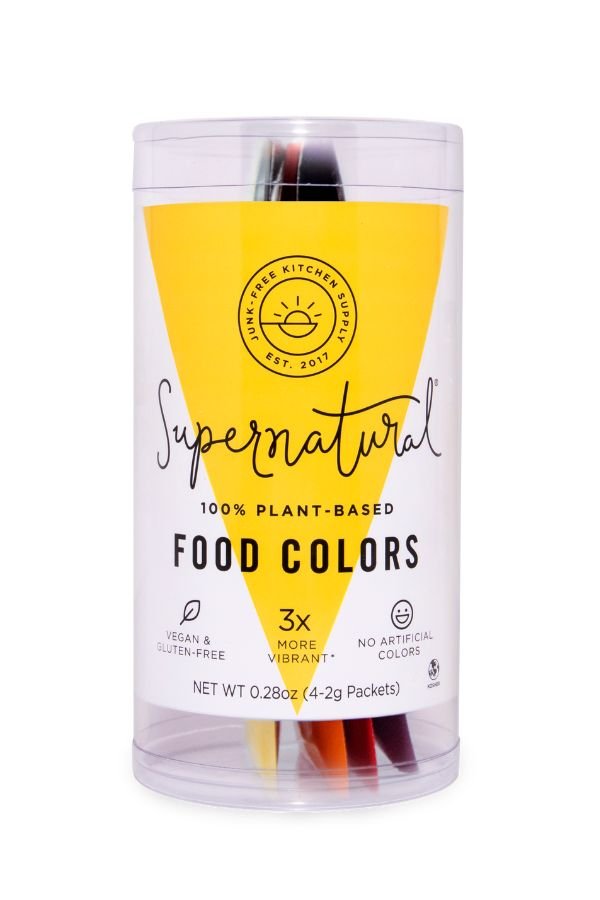 Supernatural | Plant-Based Food Colors - Holiday Colors, vibrant natural dyes from veggies and spices, ideal for baking, cosmetics, and crafts; featured on the Today Show.