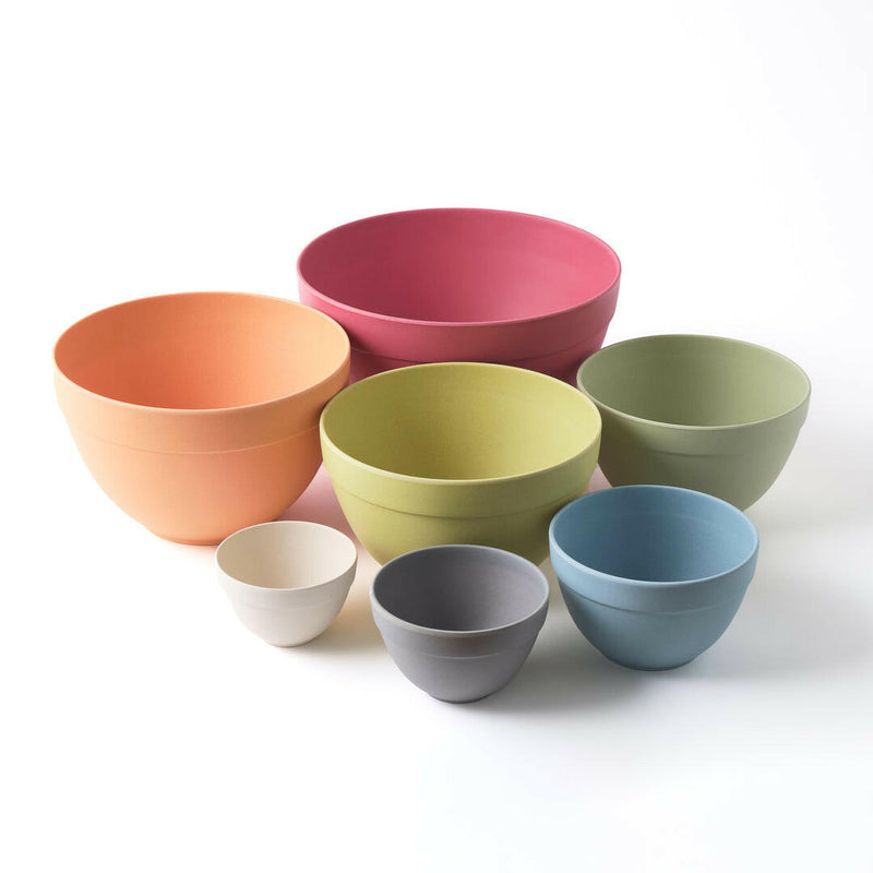 Bamboozle | 7-Piece Mixing Bowl Set - Mixed Neutral, showcasing versatile, biodegradable bamboo fiber bowls for various culinary needs, ideal for eco-conscious kitchen enthusiasts.