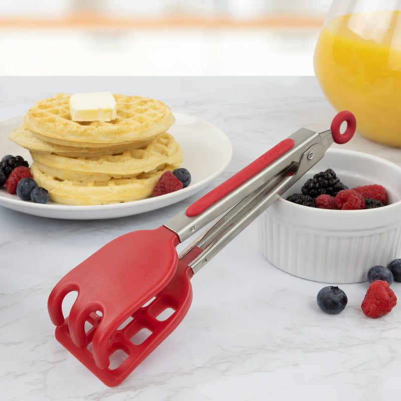 Tovolo | Mini Waffle Tongs, Black