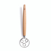 King Arthur Baking Company | Baker's Batter Whisk with a wooden handle, designed for efficient mixing with a triple-loop and flow-through design.