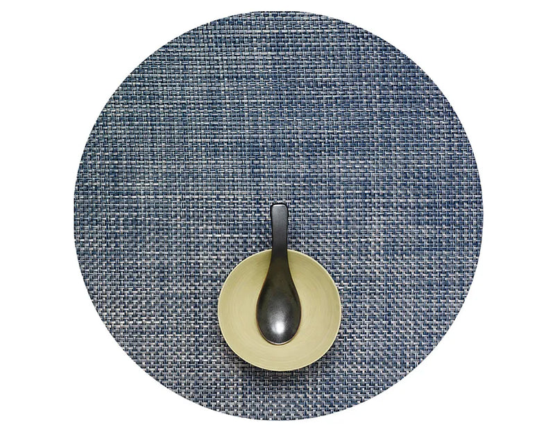Chilewich | Basketweave Round Placemats - Denim