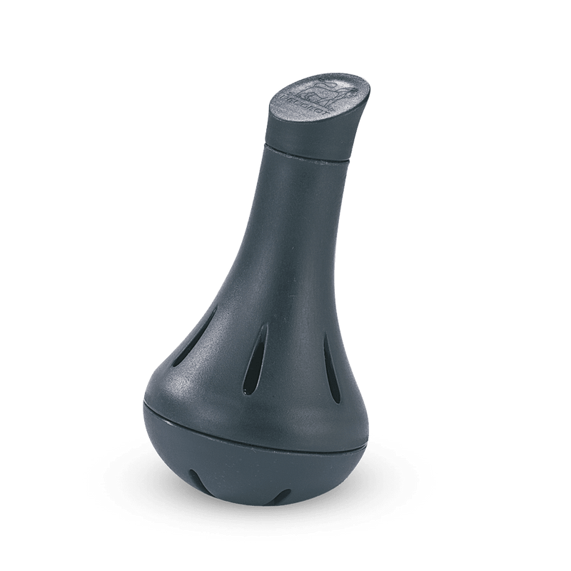 Peugeot BULK BOX Bilbo Cleaning Beads for Decanter, close-up of textured black plastic object, designed for thorough cleaning of decanters.