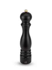 Peugeot | Paris u'Select Wood Pepper Mill Chocolate, 12 inches, features a classic tall design with dark wood finish and brass knob for adjustable grinding.