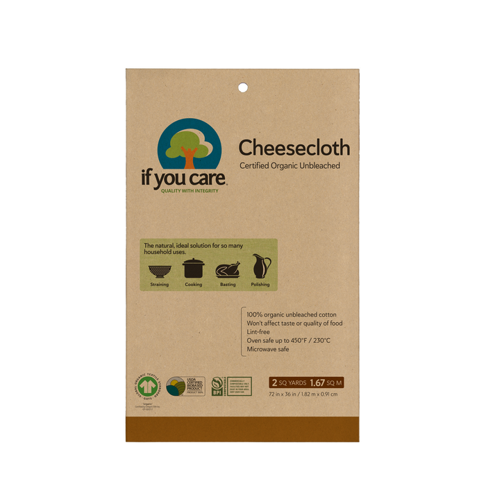 If You Care | Certified Organic Unbleached Cheesecloth.