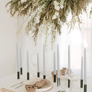 Mo&Co | Beeswax 10 Dipped Tapers - Natural Gold, handcrafted candles with a cotton wick, displayed in pairs, showcasing their artisanal quality and elegant design.