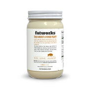 Fatworks | Grass Fed Bison Tallow (14 oz.) jar for versatile cooking, ideal for Keto and Paleo diets, sourced from U.S. pasture-raised bison.