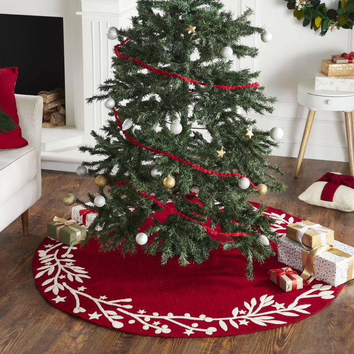 Arcadia Home | Handmade Felt Tree Skirt.