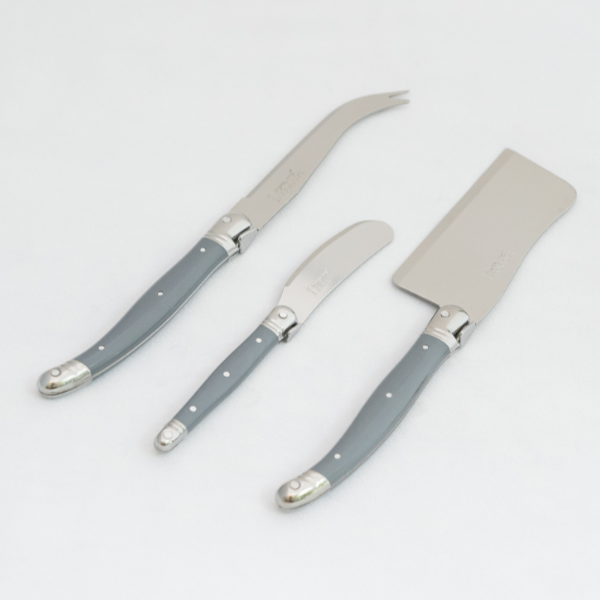 The French Farm - Jean Dubost 3pc Cheese Set in Gray
