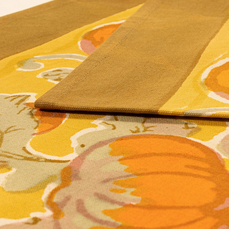 Couleur Nature - Pumpkin Orange/Mustard Runners: 16" x 90"