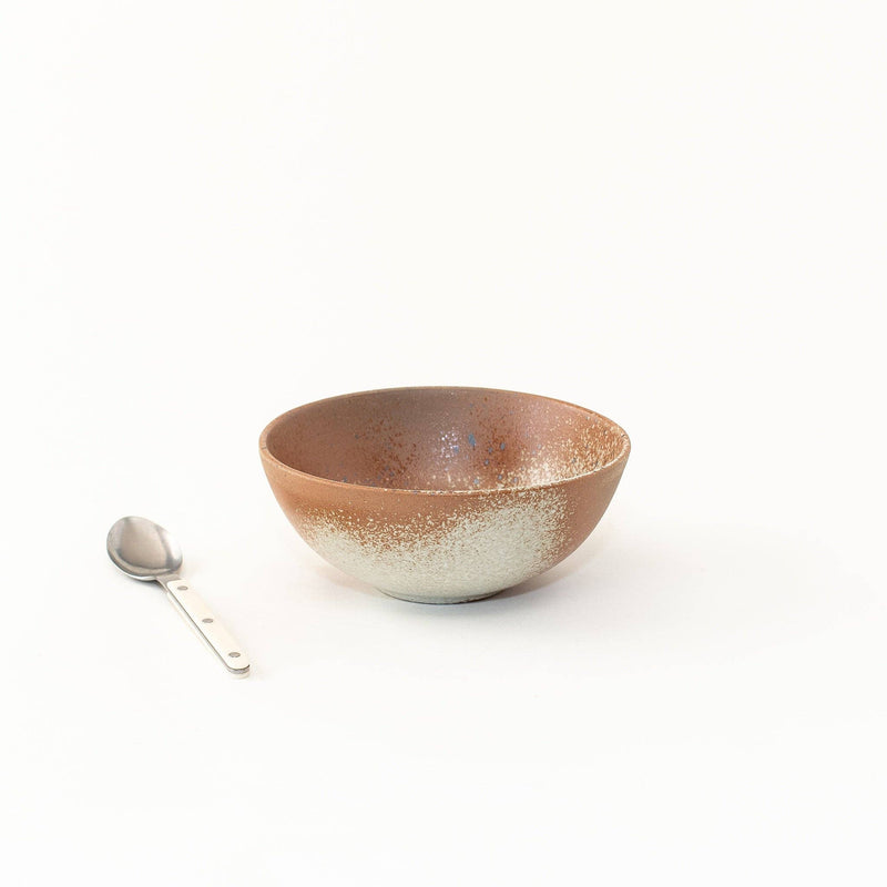 Sarah Kersten - Ramen Bowl: Quail Egg displayed with a spoon, ideal for versatile use in cooking and serving, emphasizing functionality and design.