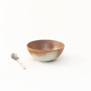 Sarah Kersten - Ramen Bowl: Yosemite, showcasing a versatile ceramic bowl with a speckled finish, ideal for noodles, salads, or side dishes. Includes a matching spoon.