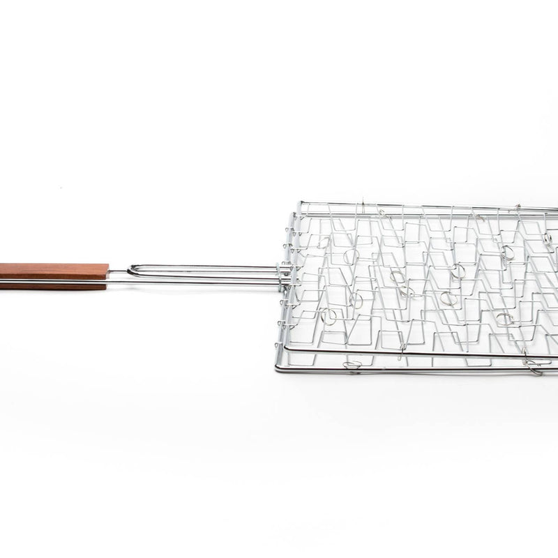 Outset | Flex Grill Basket with Rosewood Handle