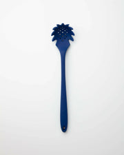 GIR Get It Right - GIR Spaghetti Spoon: Navy with a pineapple design, made from platinum-cured silicone, featuring a unibody design for hygiene and efficient scooping.
