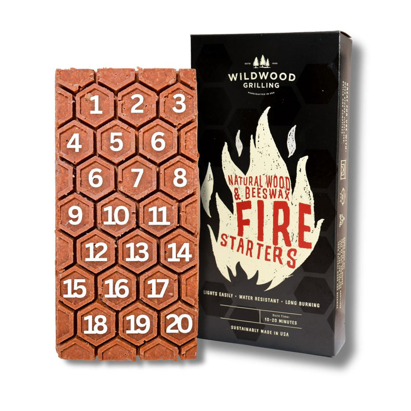 Wildwood Grilling | Natural Wood and Beeswax Fire Starters