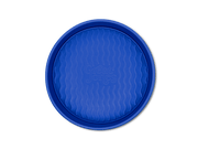 Great Jones | Patty Cake - Broccoli, a round baking container with a wavy, corrugated bottom, designed for nonstick, kid-friendly baking.