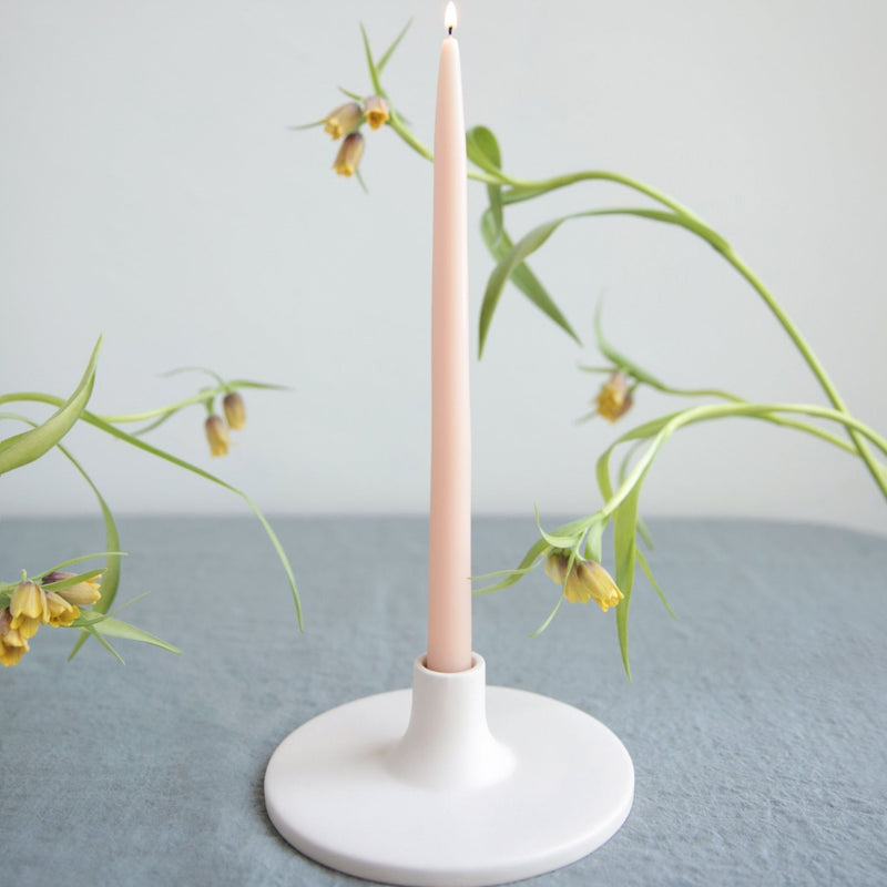The Floral Society | Candle Holders, Wide, Smoke