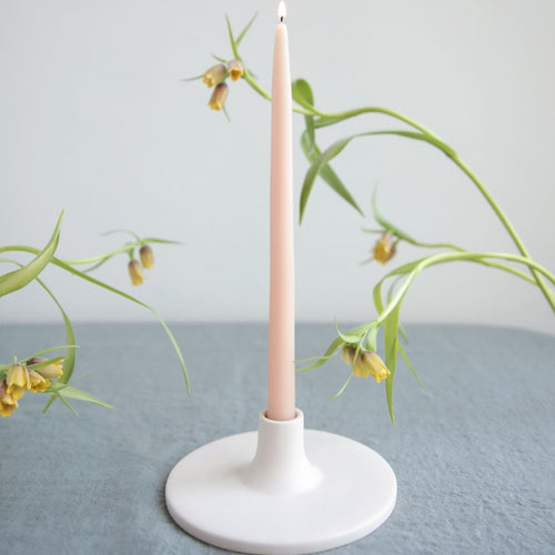 The Floral Society | Candle Holders, Wide, Smoke