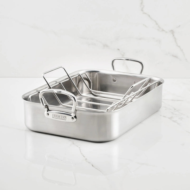 Hestan | Classic Roaster with Rack, 16.5 inches