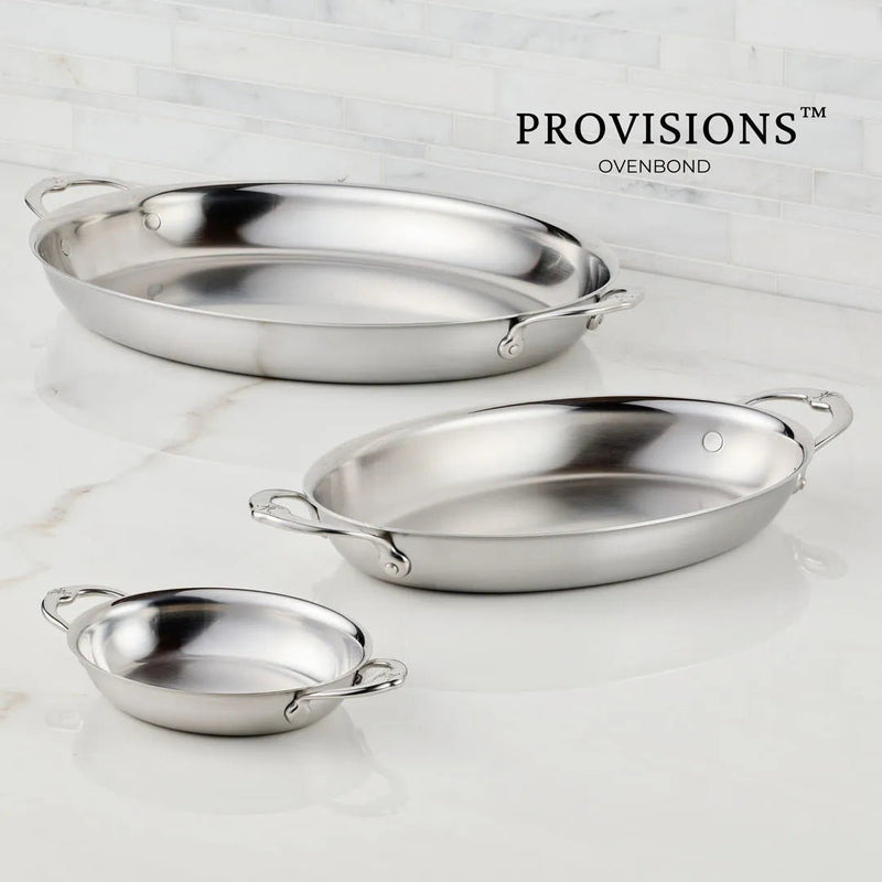 Hestan | Medium Clad Oval Au Gratin