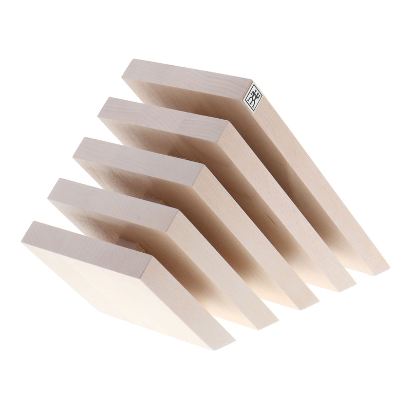 Zwilling | J.A. Henckels Italian Beechwood Magnetic Knife Blocks - Slanted Natural