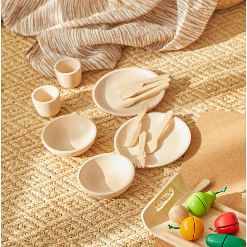 PlanToys | Kids Pretend Playtime Tableware Toy Set