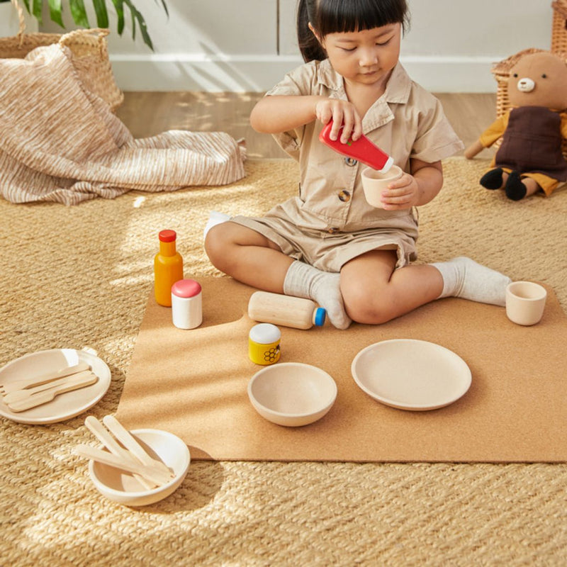 PlanToys | Kids Pretend Playtime Tableware Toy Set