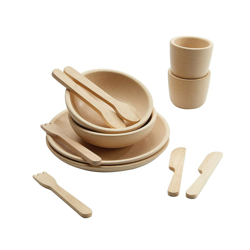 PlanToys | Kids Pretend Playtime Tableware Toy Set