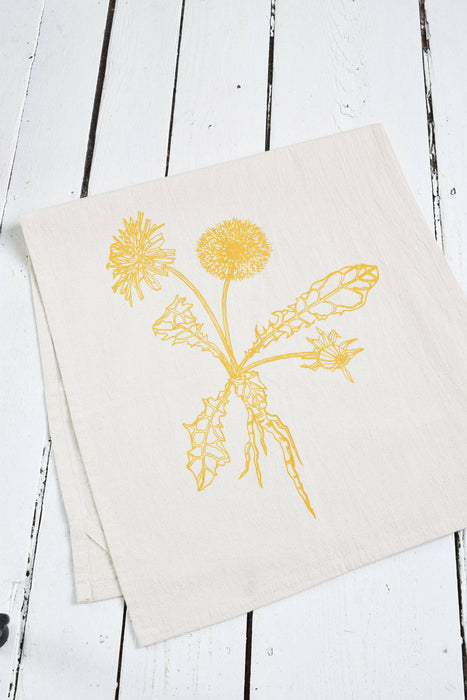 Hearth and Harrow | Dandelion Kitchen Tea Towel.