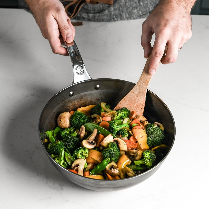 de Buyer | Mineral B PRO Carbon Steel Country Fry Pan