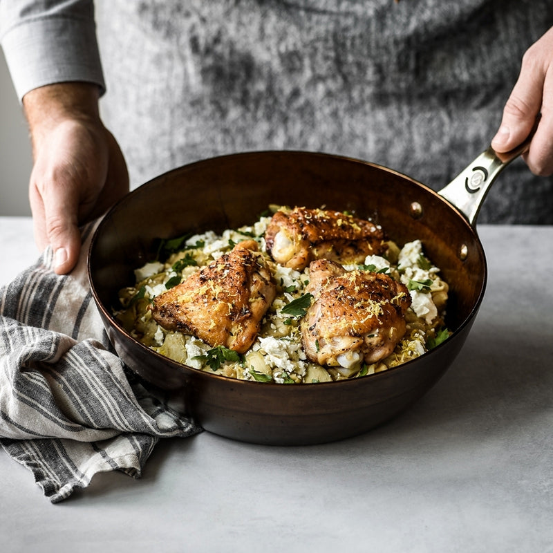 de Buyer | Mineral B PRO Carbon Steel Country Fry Pan