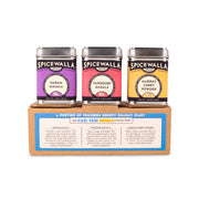 Spicewalla | Chai Pani Restaurant Collection, 3-Pack Gift Set featuring Garam Masala, Tandoori Masala, and Madras Curry Powder. Proceeds support Dharavi Diary.