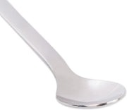 RSVP | New York Demi Spoon, a sleek 4.5-inch stainless steel utensil, ideal for espresso, tea, desserts, or baby use, blending elegance and durability.