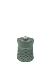 Peugeot Bali Cast Iron Pepper Mill, 3 Inches - Red, featuring a textured grip and adjustable grind, perfect for enhancing dishes with aromatic Sichuan pepper.