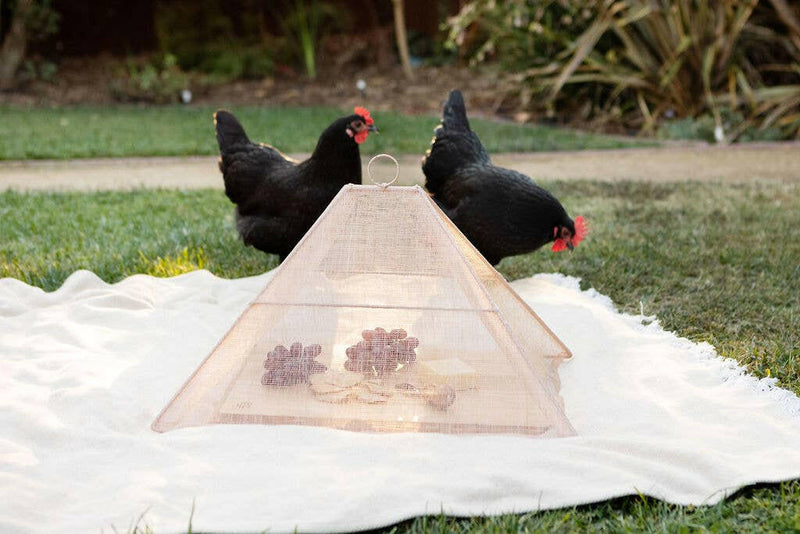 NEEPA HUT | Collapsible Woven Food Tent - Rose Pink, shown in a pentagon shape, ideal for outdoor dining, handmade by artisans in the Philippines.