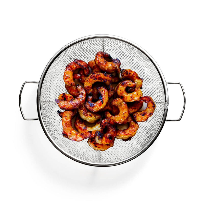 Outset | SS Round Shallow Grill Basket