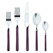 Mepra SPA - Place Set 5 Pcs Fantasia: China, featuring high-quality stainless steel and resin utensils, known for durability and elegant design, perfect for enhancing kitchen sophistication.