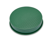 Great Jones | Patty Cake - Broccoli features a wavy, corrugated design for easy release and even baking, perfect for kid-friendly culinary activities.