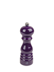Peugeot | Paris u'Select Wooden Pepper Mill, 7 Inches, with glossy purple finish, offers adjustable grinding precision, combining elegance and functionality for your kitchen or dining table.