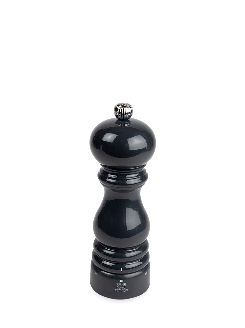 Peugeot | Paris u'Select Wooden Pepper Mill in Slate Gloss, 7 inches, featuring an elegant design with adjustable grind settings for precise pepper control.