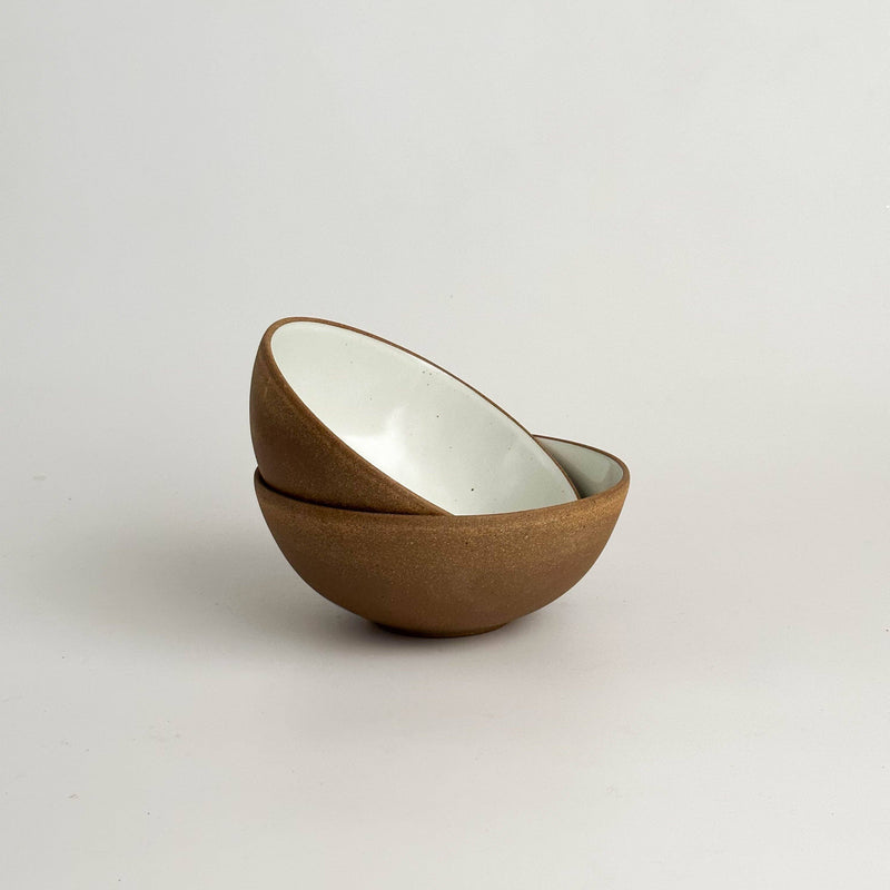 Sarah Kersten - Ramen Bowl: Winter Mesa, an 8-inch versatile ceramic bowl ideal for noodles, salads, and more, displayed on a white surface.
