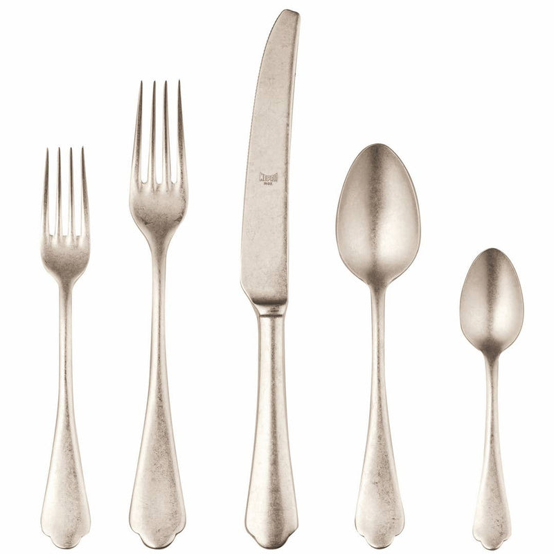 Mepra | Dolce Vita 5-Piece Cutlery Set, Pewter/Champagne