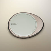 OHOM - Ui 3 Self-heating Mug Set: Soft Gray with dual-function pad for warming mugs and wirelessly charging smartphones.