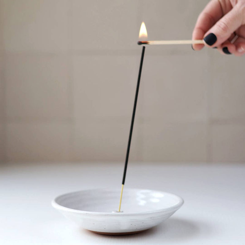 Gravesco Pottery | Incense Burner in White