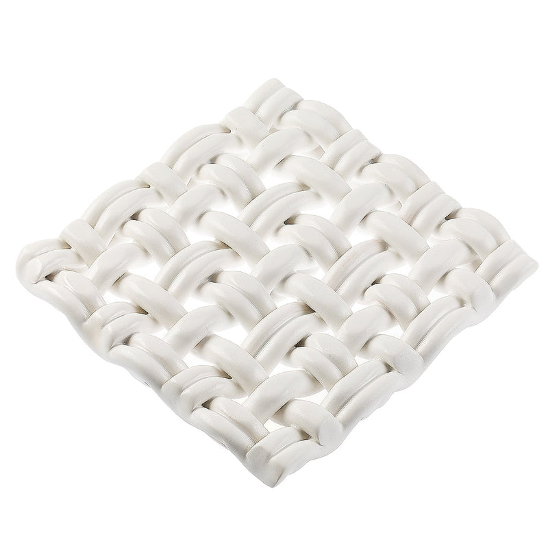 Skyros Designs | Square Trivet, 8-Inch, Matte White