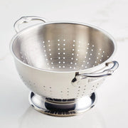 Hestan Provisions | Stainless Steel Colanders, 5 Quart: Durable, heavy gauge colander for efficient pasta draining and vegetable rinsing, perfect for enhancing your kitchen tool collection. Dishwasher safe.