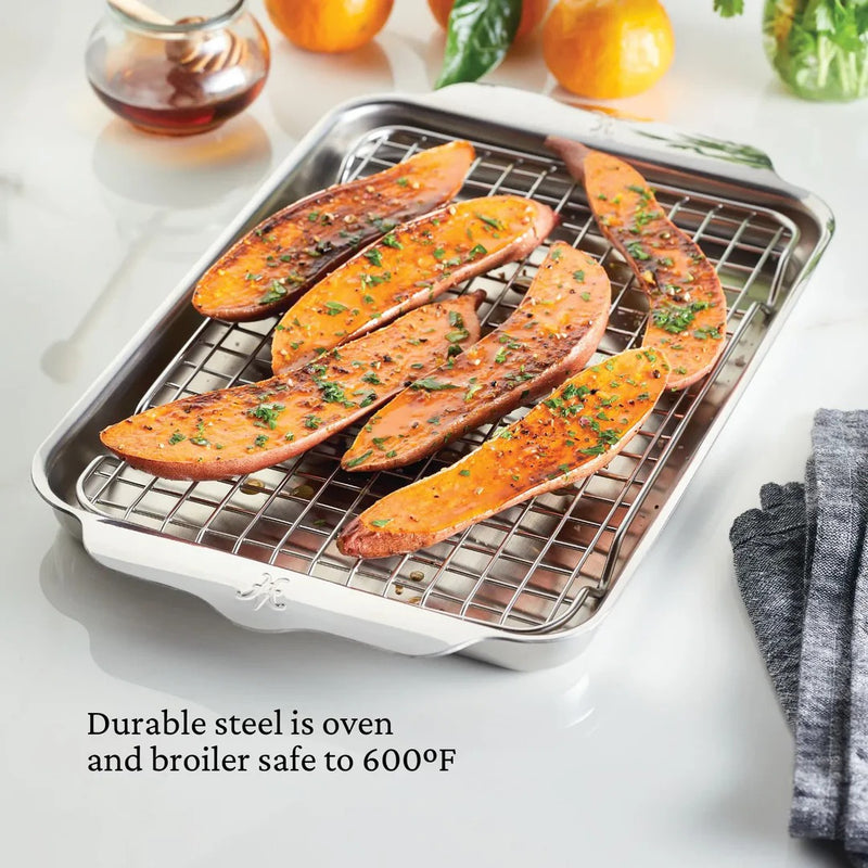 Hestan Provisions | OvenBond Tri-ply Quarter Sheet Pan with Rack