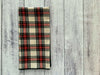 Dot and Army | Tartan Cloth Napkins | Set of four.