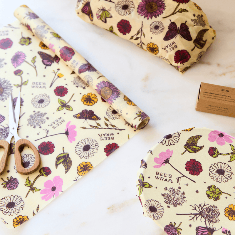 Bee's Wrap | Cut-to-Size Roll - Meadow Magic, Plant-Based Wax