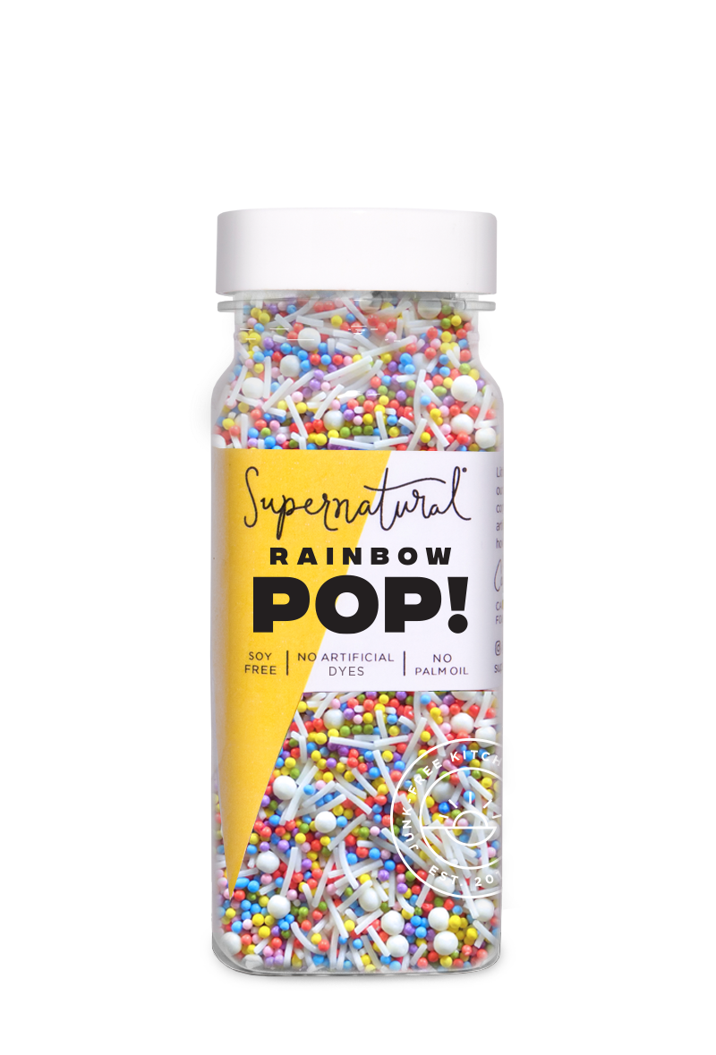 Supernatural | Dye-Free Rainbow Pop! Nonpareil Sprinkles.