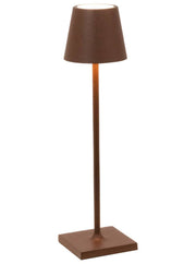 Zafferano America - Poldina Pro Micro Cordless Lamp: Sand, featuring a sleek design with a metal base and touch on/off dimmable LED, ideal for versatile indoor use.